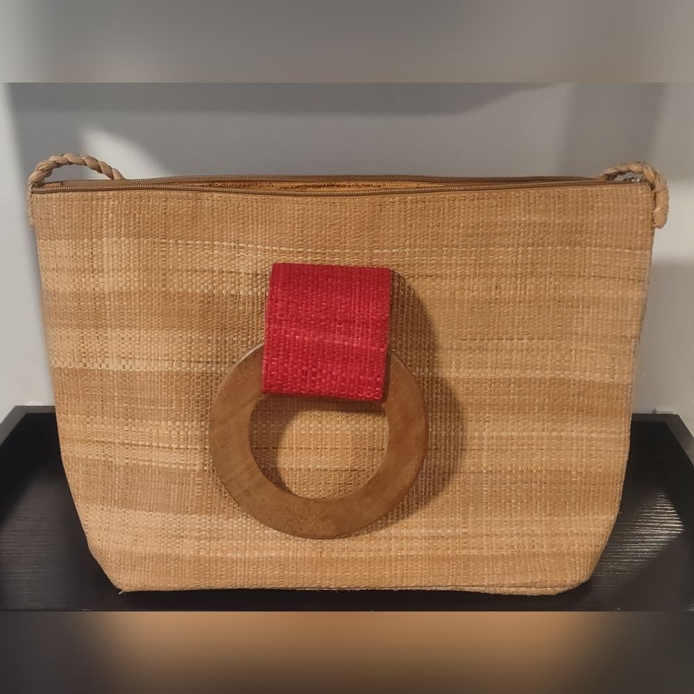 Handmade Cameroon Africa Straw Bag